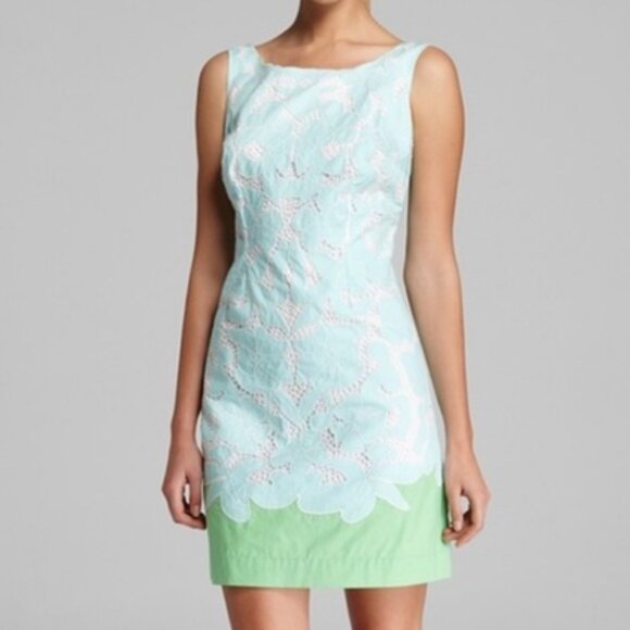 Lilly Pulitzer Capricia Floral Eyelet Cotton Dress 6 - Picture 2 of 14